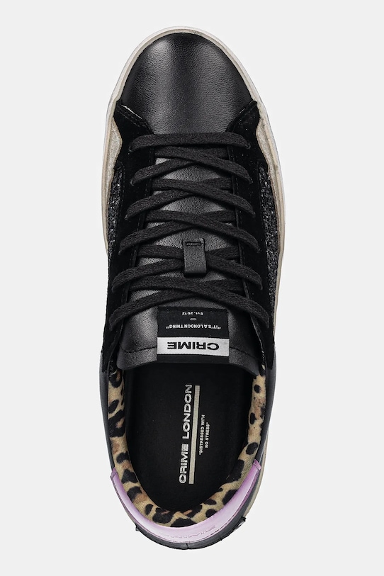 Crime London sneakersy skórzane DISTRESSED czarny 25008AA8.20