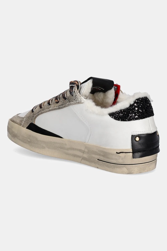 Încălțăminte Crime London sneakers din piele SK8 DELUXE 25105AA8.10 alb