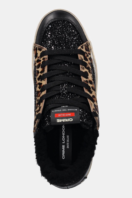 Δερμάτινα αθλητικά παπούτσια Crime London SK8 DELUXE μαύρο 25108AA8.20