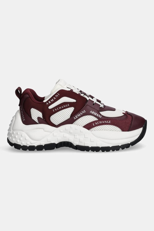 Armani Exchange sneakersy XDX120.XV708.MZ134 bordowy AW25