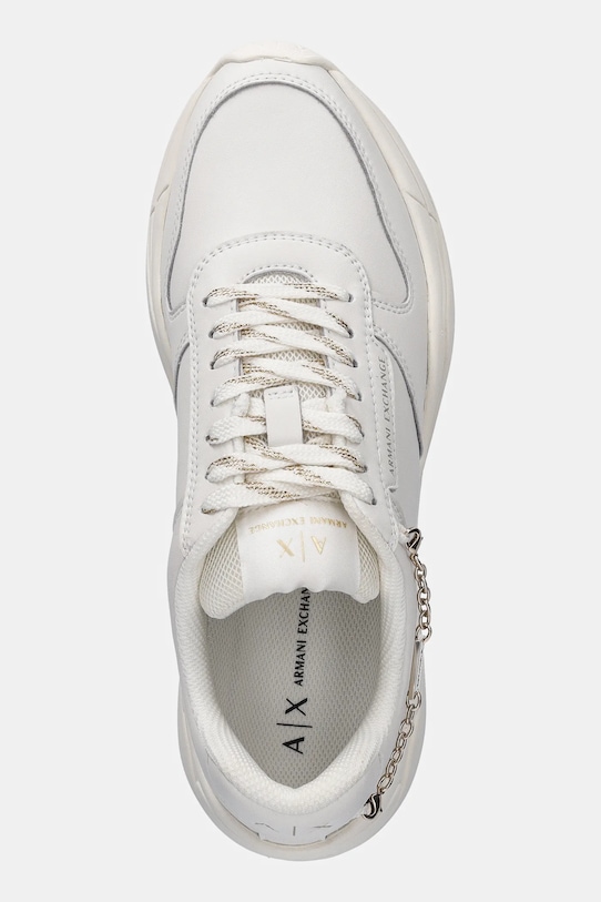 Kožne tenisice Armani Exchange bijela XW001617.AF17443.M0107