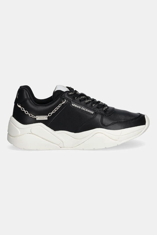 Kožené tenisky Armani Exchange XW001617.AF17443.MC005 černá AW25