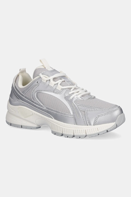 Armani Exchange sneakers textil argintiu XW001628.AF17453.MZ127