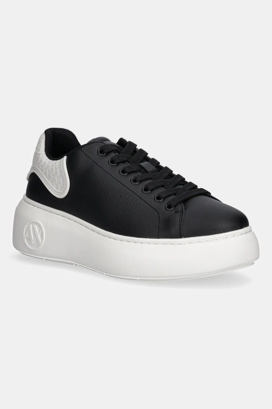 Armani Exchange sneakersy imitacja skóry licowej czarny XW002149.AF19528.MC024
