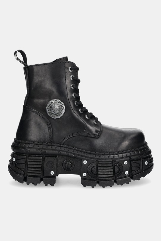 Δερμάτινα workers New Rock ITALI NEGRO GRUESO, TANK CASCO NEGRO TORNILLOS M.OVERZTANK001.C1 μαύρο AW25