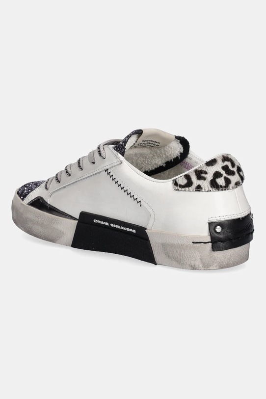 Obuwie Crime London sneakersy skórzane DISTRESSED 25003AA8.10 biały