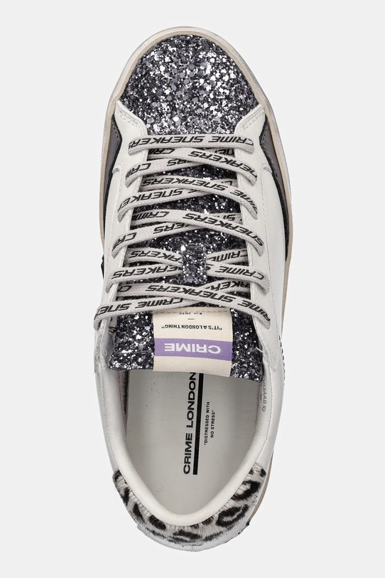 Crime London sneakersy skórzane DISTRESSED biały 25003AA8.10