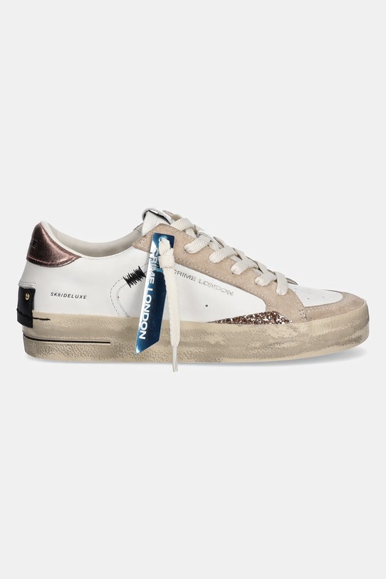Crime London sneakersy skórzane SK8 DELUXE 25100AA8.10 biały AW25