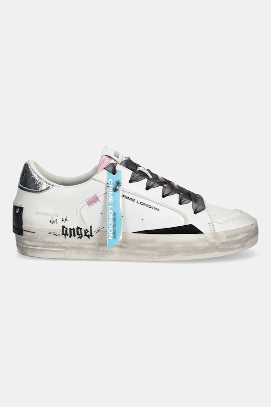 Crime London sneakersy skórzane SK8 DELUXE 25102AA8.10 biały AW25