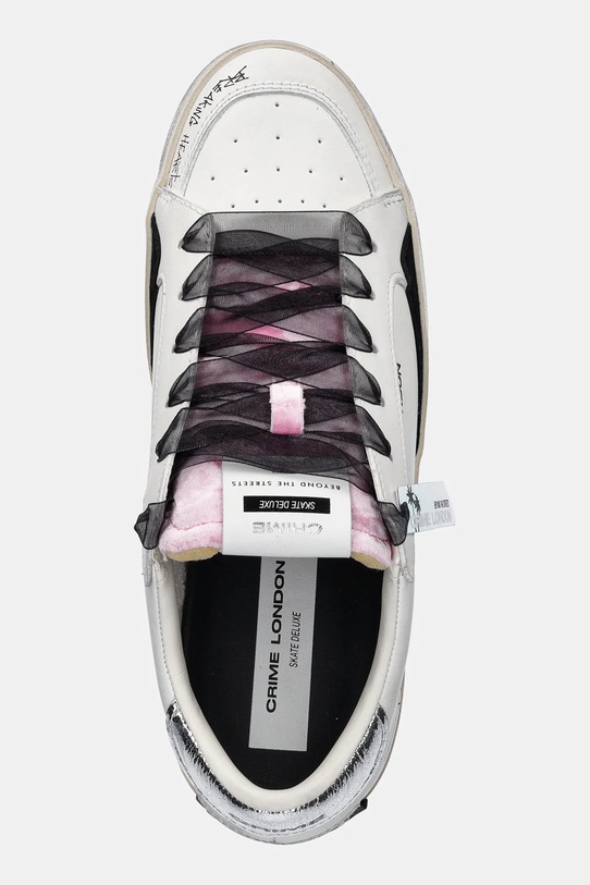 Usnjene superge Crime London SK8 DELUXE bela 25102AA8.10