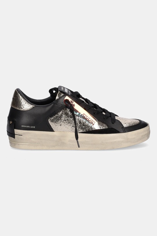 Crime London sneakersy skórzane SK8 DELUXE WEDGE 25193AA8.10 czarny AW25
