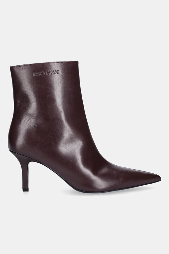 Patrizia Pepe botki skórzane 8Y0130.L166.M536 fioletowy AW25