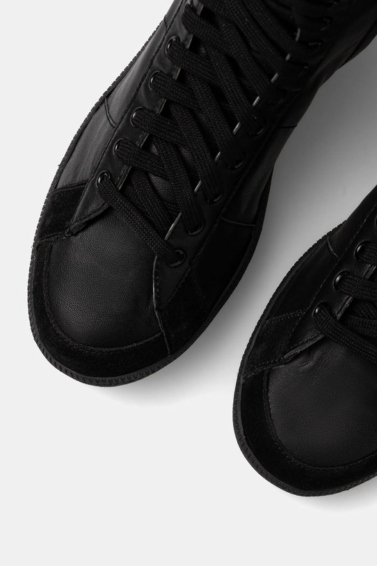 Patrizia Pepe trampki skórzane czarny 8Y0145.L150.K101