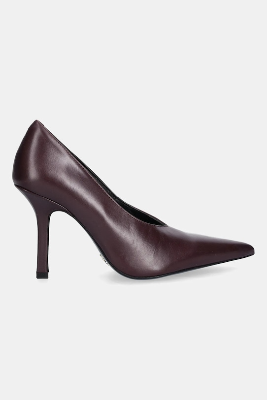 Kožené lodičky Patrizia Pepe 8Z0106.L166.M536 burgundské AW25