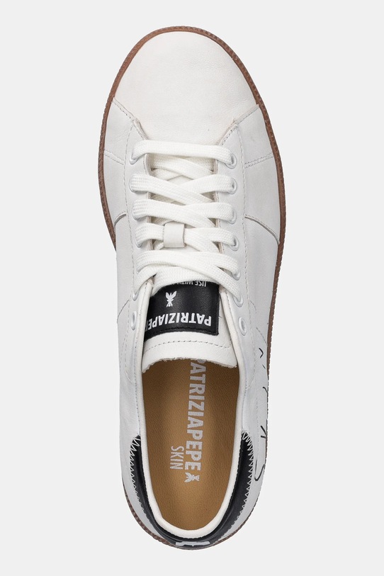 Кожени маратонки Patrizia Pepe бял 8Z0112.L150.FG37
