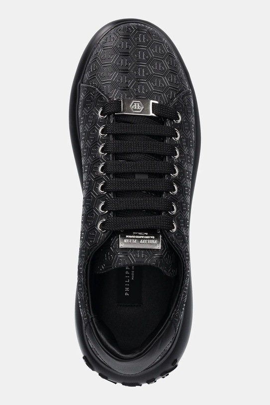 Philipp Plein sneakersy skórzane Megastar czarny USC0862.PLE005.0202