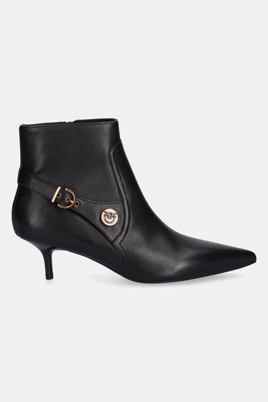 Pinko botki skórzane Gloria 14 SD0367.P087.Z99 czarny AW25