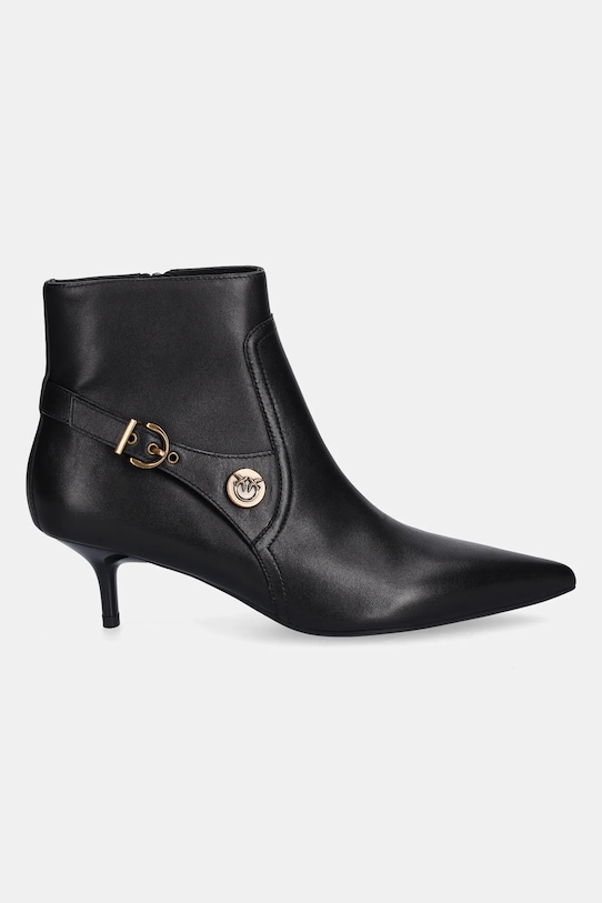 Pinko botki skórzane Gloria 14 SD0367.P087.Z99 czarny AW25