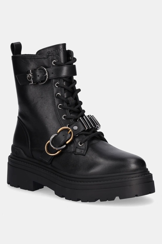 Pinko workery skórzane Mia 19 syntetyczny czarny SD0407.P087.Z99