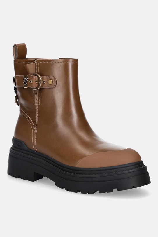 Pinko botki Mia 21 syntetyczny brązowy SD0409.P001.GU8