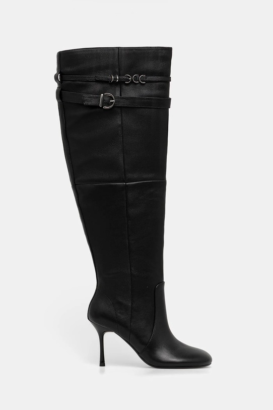 Pinko kozaki skórzane Polly 02 SD0281.P003.Z99 czarny AW25
