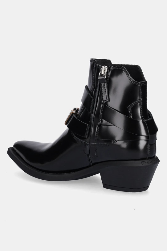 Obuwie Pinko botki skórzane Tex 13 SD0343.P114.Z99 czarny