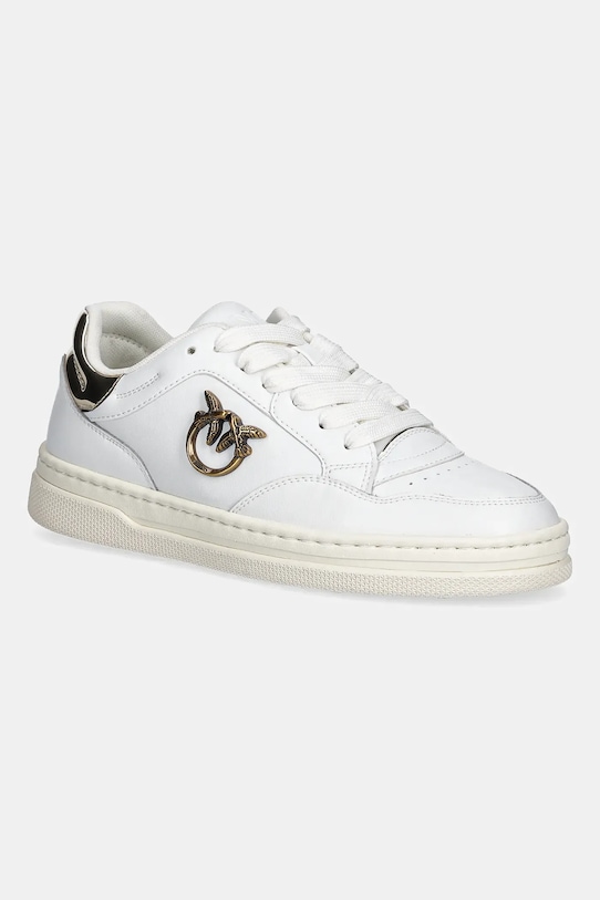 Pinko sneakersy skórzane Mandy 11 syntetyczny biały SS0077.P108.ZHC