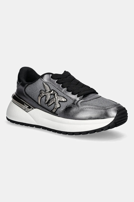 Pinko sneakersy Gem 07 tekstylny srebrny SS0055.P105.KZ7