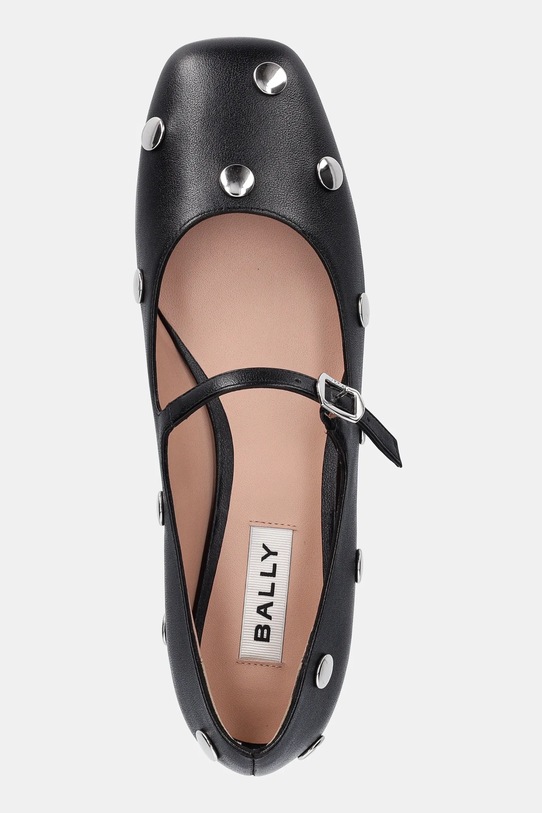 Bally baleriny skórzane BELKYS-BP czarny WA051P.VT433.U901