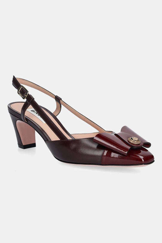 Bally czółenka skórzane BILYANA-LB 55 słupek bordowy WP5523.VT597.U3A4