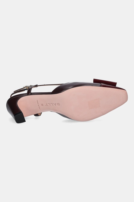 Bally czółenka skórzane BILYANA-LB 55 WP5523.VT597.U3A4 bordowy