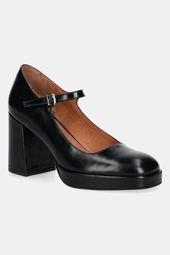 Jonak scarpe décolleté VERITOX CUIR pelle fiore nero 3900067