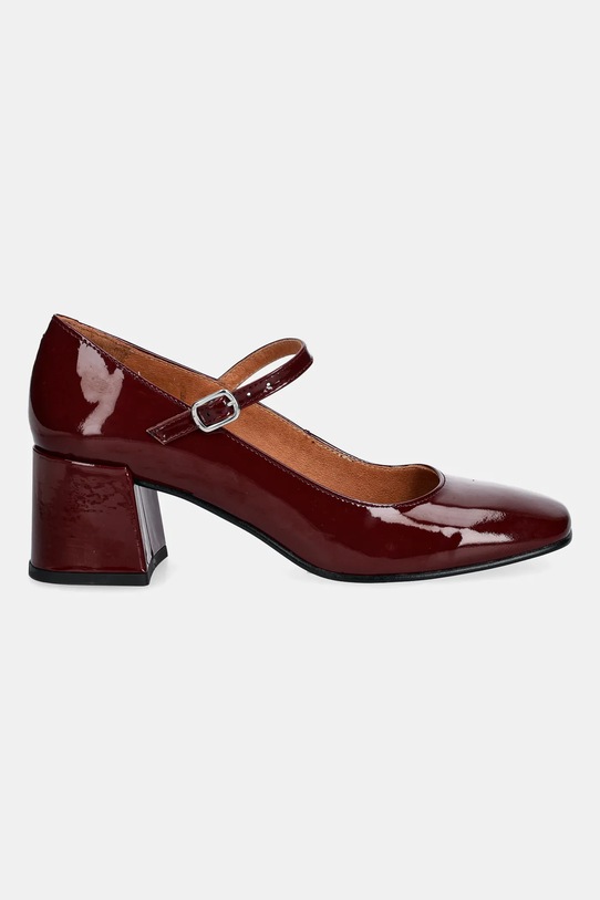 Jonak czółenka skórzane ALIENOR VERNIS 6001484 bordowy AW25