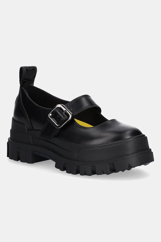 Buffalo baleriny Aspha Loafer Buckle Os Planet friendly czarny 1620046.BLK