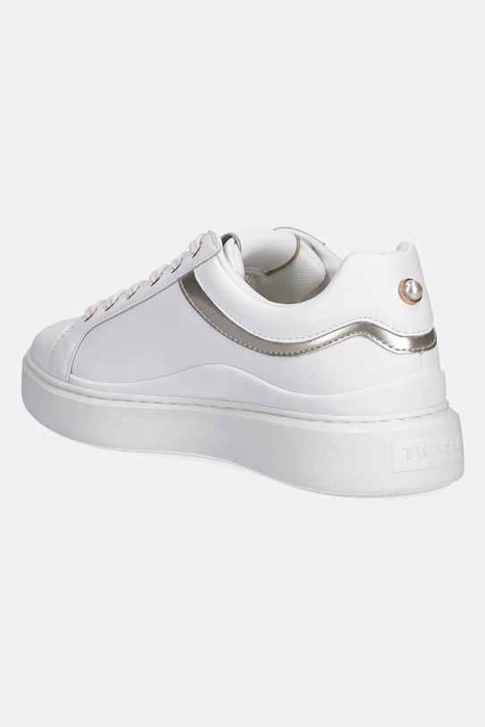 Obuwie Twinset sneakersy skórzane 252TCP020.07049 biały