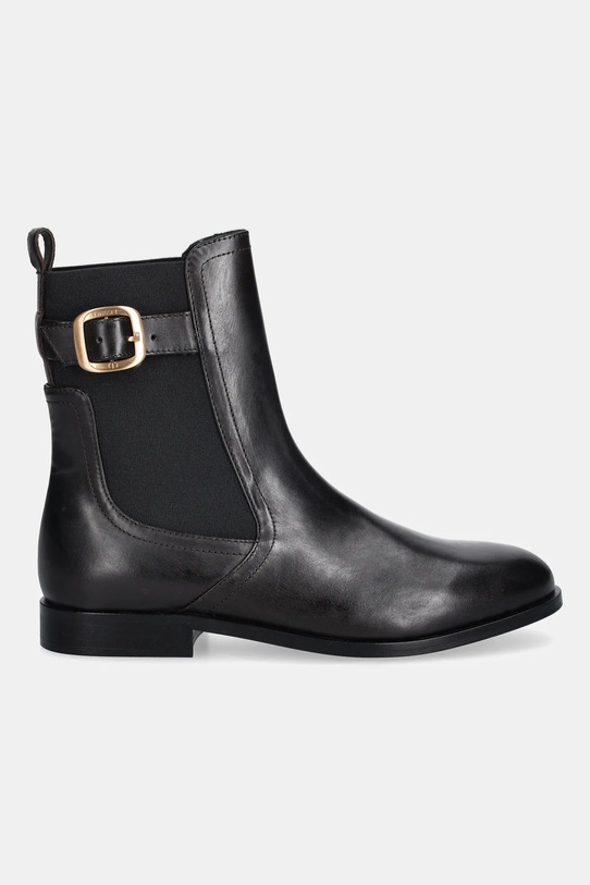 Twinset sztyblety skórzane 252TCP120.00203 brązowy AW25
