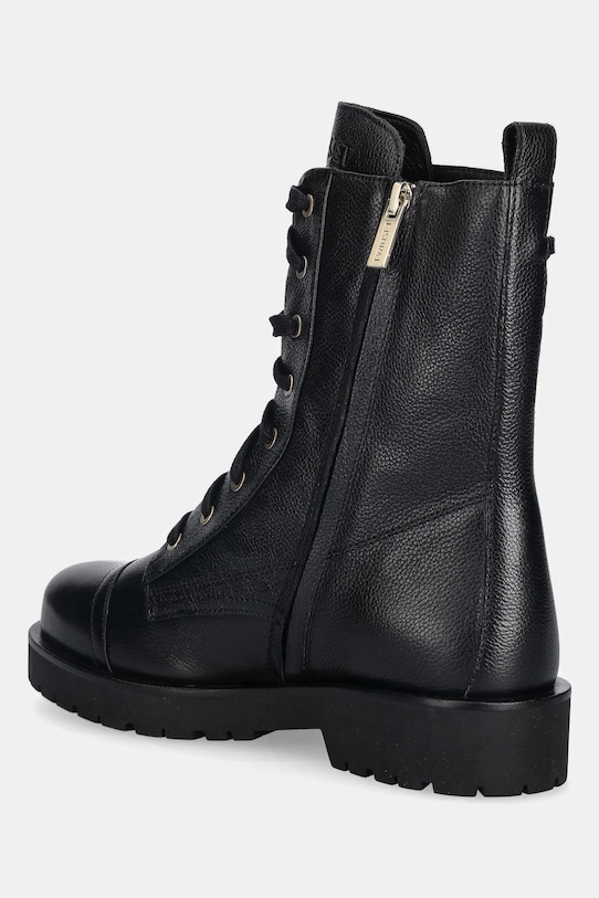 Obuwie Twinset workery skórzane 252TCP150.00006 czarny