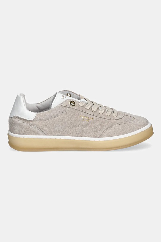 Twinset sneakersy zamszowe 252TCP026.07222 beżowy AW25