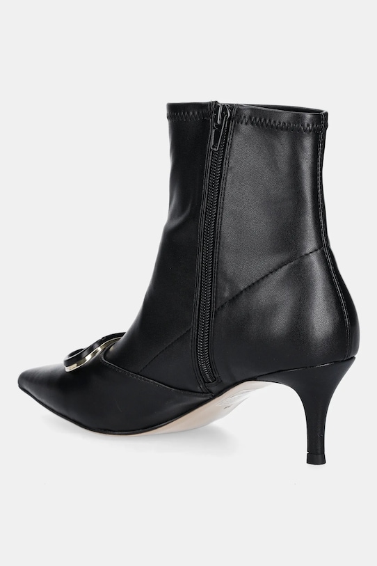 Scarpe Twinset stivaletti alla caviglia in pelle 252TCP034.00006 nero