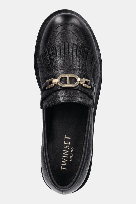 Δερμάτινα μοκασίνια Twinset μαύρο 252TCP152.00006