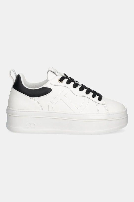 Twinset sneakers din piele 252TCP024.01870 alb AW25