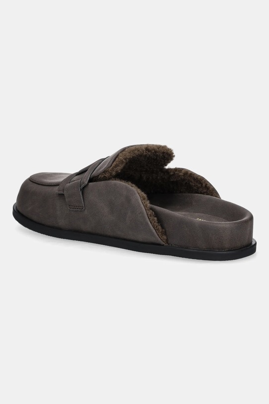Obuwie Twinset kapcie 252TCP210.00203 brązowy