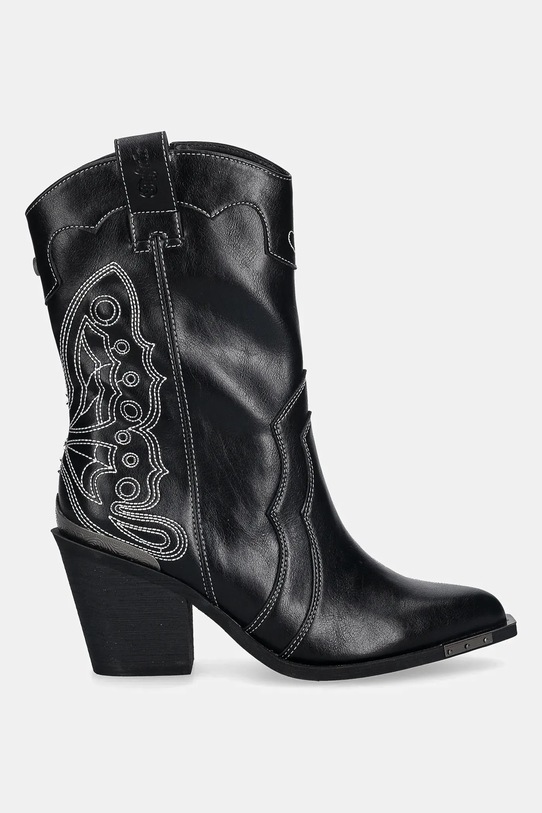 Buffalo kowbojki West Boot Mid 1221044 czarny AW25