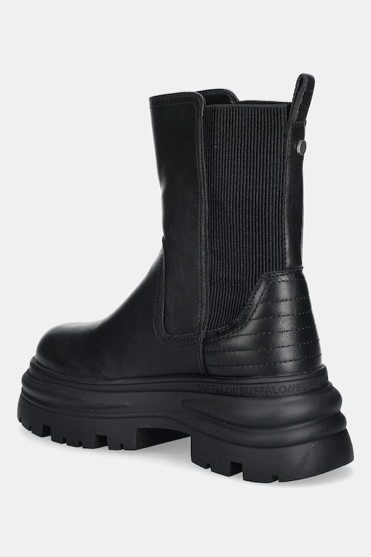 Obuwie Buffalo sztyblety Dione Chelsea Mid 1270128 czarny