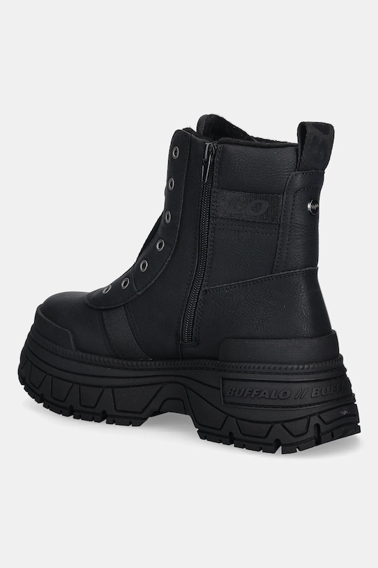 Obuwie Buffalo botki Fusion Front Zip 1270130 czarny