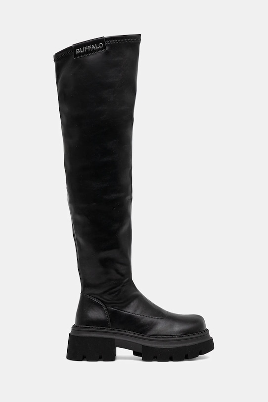 Buffalo kozaki Mave Overknee 1270154 czarny AW25