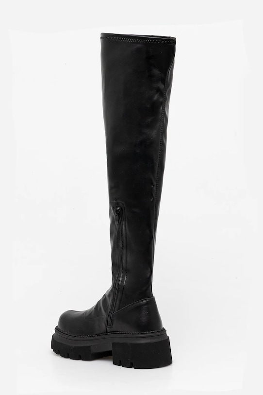 Buffalo kozaki Mave Overknee czarny 1270154