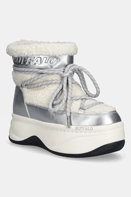 Buffalo śniegowce Orcus Snow Boot syntetyczny srebrny 1270162