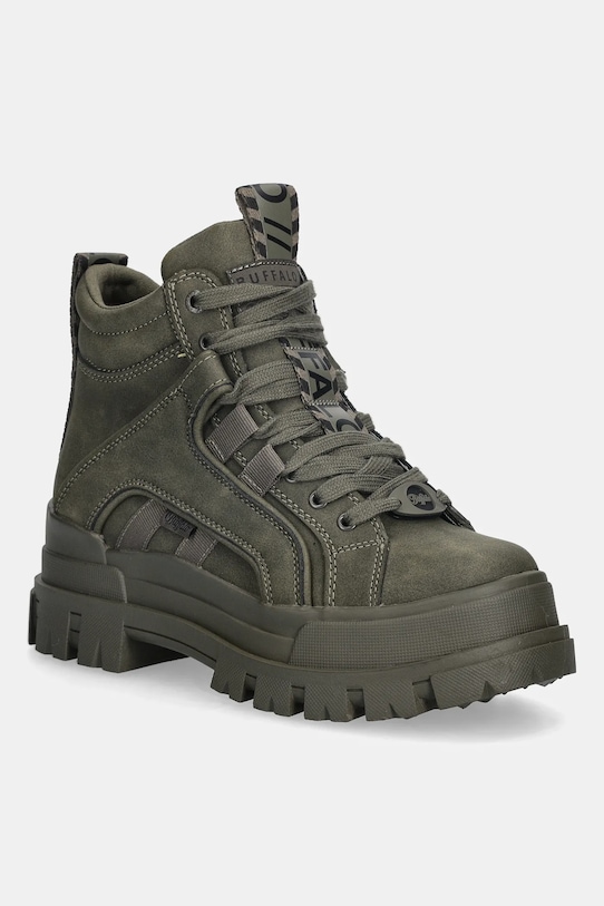 Workery Buffalo Aspha Nc Mid platforma zelená 1622602