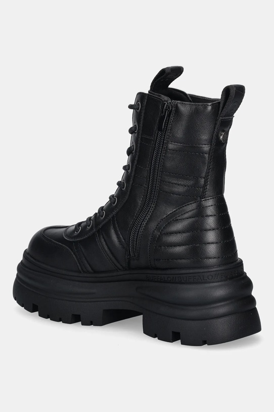 Παπούτσια Μποτάκια εργασίας Buffalo Dione Lace Up Mid 1622607 μαύρο